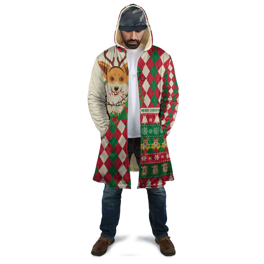 Wales Corgi Christmas Cloak Seamless Cute Dog Argyle Pattern - Wonder Print Shop