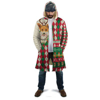 Wales Corgi Christmas Cloak Seamless Cute Dog Argyle Pattern - Wonder Print Shop