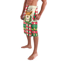 Wales Corgi Christmas Lavalava Seamless Cute Dog Argyle Pattern - Wonder Print Shop