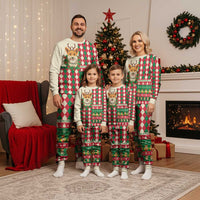 Wales Corgi Christmas Pajama Set Seamless Cute Dog Argyle Pattern - Wonder Print Shop