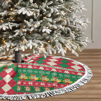 Wales Corgi Christmas Tree Skirt Seamless Cute Dog Argyle Pattern - Wonder Print Shop
