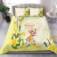 Wales Corgi and Daffodil Bedding Set Welsh Dog Lovers - Wonder Print Shop