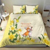 Wales Corgi and Daffodil Bedding Set Welsh Dog Lovers - Wonder Print Shop