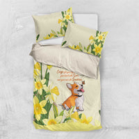 Wales Corgi and Daffodil Bedding Set Welsh Dog Lovers - Wonder Print Shop