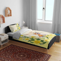 Wales Corgi and Daffodil Bedding Set Welsh Dog Lovers - Wonder Print Shop
