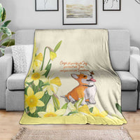 Wales Corgi and Daffodil Blanket Welsh Dog Lovers - Wonder Print Shop