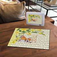 Wales Corgi and Daffodil Puzzle Welsh Dog Lovers - Wonder Print Shop