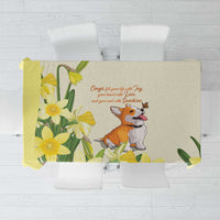 Wales Corgi and Daffodil Tablecloth Welsh Dog Lovers - Wonder Print Shop