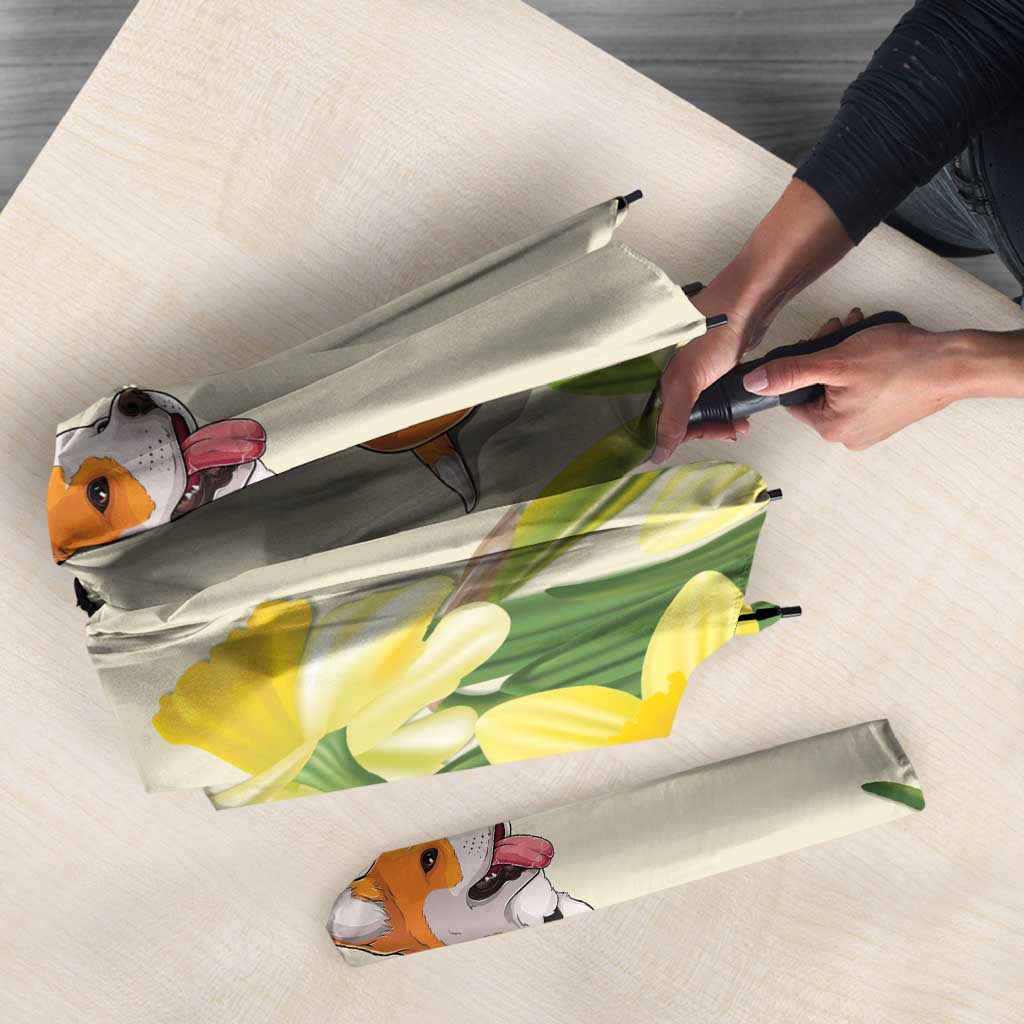 Wales Corgi and Daffodil Umbrella Welsh Dog Lovers - Wonder Print Shop