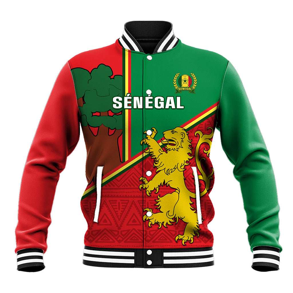 Senegal Football Baseball Jacket 2024 Go Champions Lions De La Teranga - Wonder Print Shop