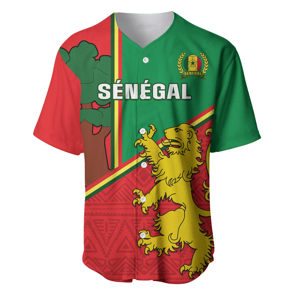 Senegal Football Baseball Jersey 2024 Go Champions Lions De La Teranga - Wonder Print Shop