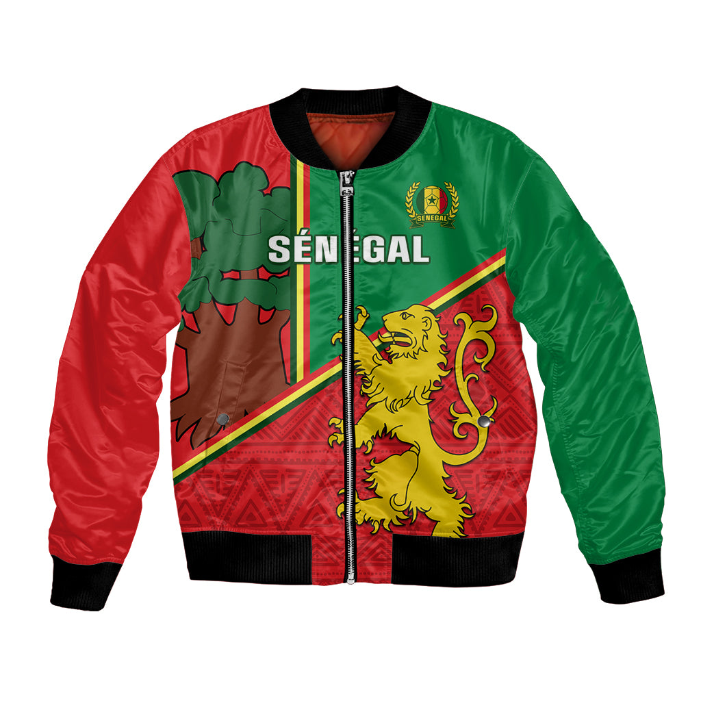 Senegal Football Bomber Jacket 2024 Go Champions Lions De La Teranga - Wonder Print Shop