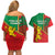 Senegal Football Couples Matching Off Shoulder Short Dress and Hawaiian Shirt 2024 Go Champions Lions De La Teranga - Wonder Print Shop