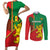 Senegal Football Couples Matching Short Sleeve Bodycon Dress and Long Sleeve Button Shirt 2024 Go Champions Lions De La Teranga - Wonder Print Shop