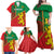 Senegal Football Family Matching Off Shoulder Maxi Dress and Hawaiian Shirt 2024 Go Champions Lions De La Teranga - Wonder Print Shop