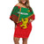 Senegal Football Family Matching Off Shoulder Short Dress and Hawaiian Shirt 2024 Go Champions Lions De La Teranga - Wonder Print Shop