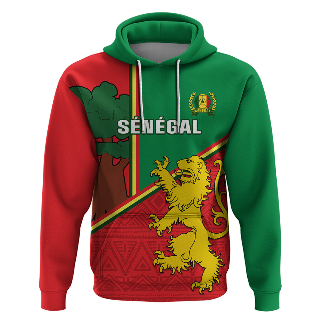 Senegal Football Hoodie 2024 Go Champions Lions De La Teranga - Wonder Print Shop