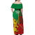 Senegal Football Off Shoulder Maxi Dress 2024 Go Champions Lions De La Teranga - Wonder Print Shop