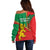 Senegal Football Off Shoulder Sweater 2024 Go Champions Lions De La Teranga - Wonder Print Shop