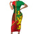 Senegal Football Short Sleeve Bodycon Dress 2024 Go Champions Lions De La Teranga - Wonder Print Shop