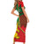 Senegal Football Short Sleeve Bodycon Dress 2024 Go Champions Lions De La Teranga - Wonder Print Shop