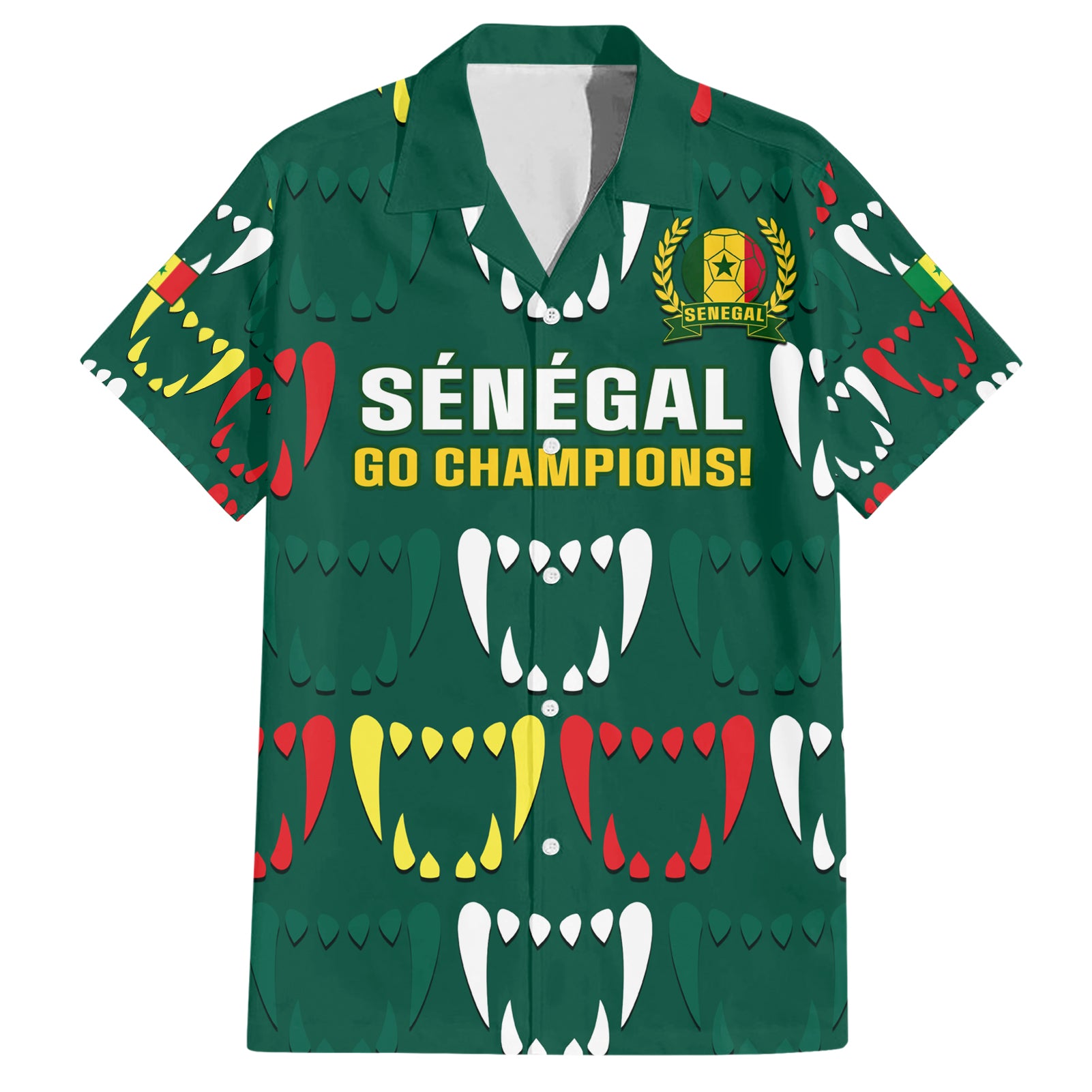 Custom Senegal Football Hawaiian Shirt 2024 Culture Pour Home Style - Wonder Print Shop