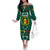 Custom Senegal Football Off The Shoulder Long Sleeve Dress 2024 Culture Pour Home Style - Wonder Print Shop