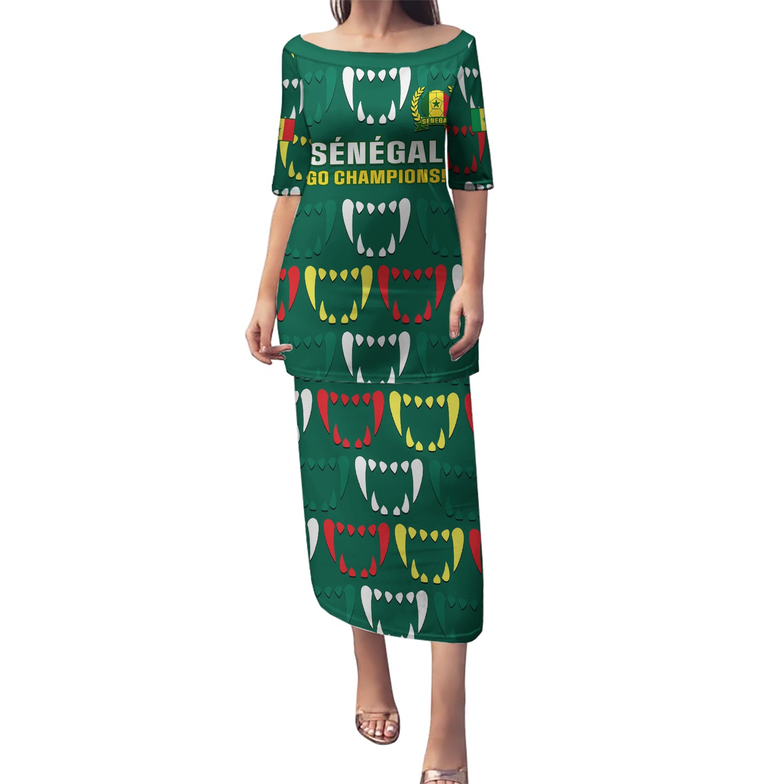 Custom Senegal Football Puletasi 2024 Culture Pour Home Style - Wonder Print Shop