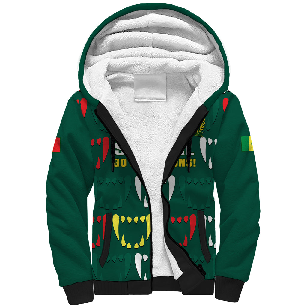 Custom Senegal Football Sherpa Hoodie 2024 Culture Pour Home Style - Wonder Print Shop