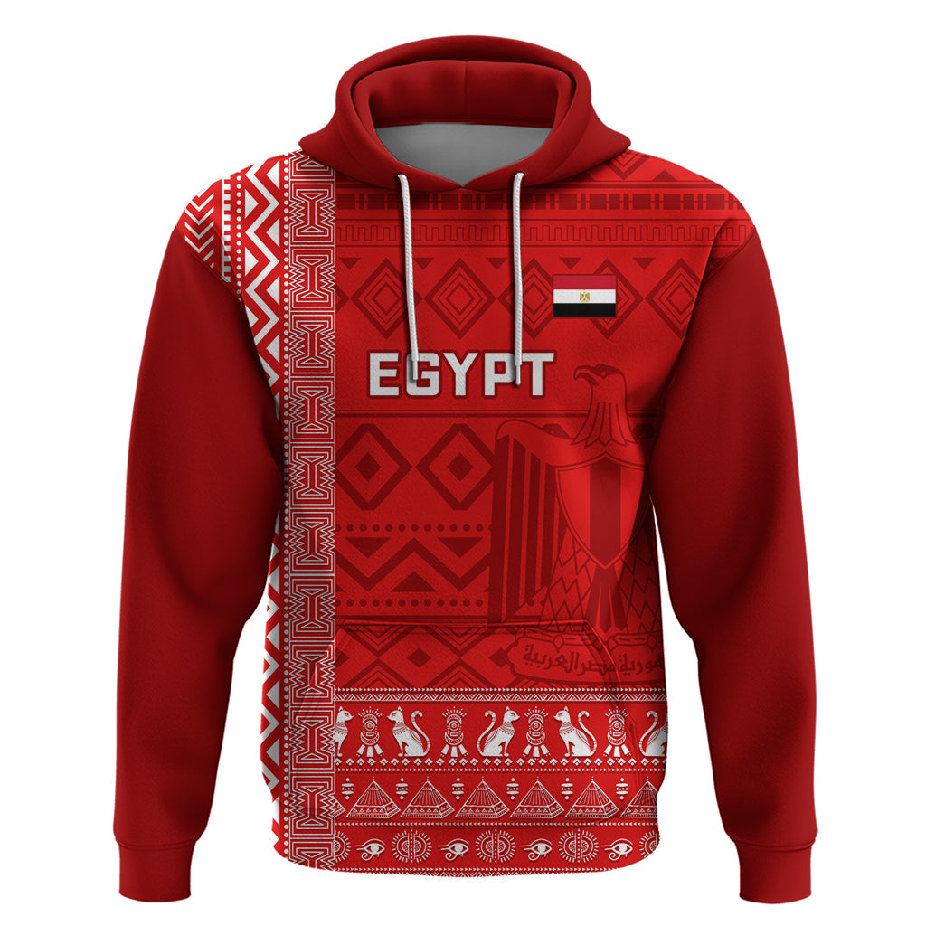 Egypt Football Hoodie 2024 Go Champions Pharaohs Egyptian Patterns