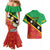 Custom Saint Kitts and Nevis Football Couples Matching Mermaid Dress and Hawaiian Shirt 2025 Go Sugar Boyz