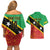 Custom Saint Kitts and Nevis Football Couples Matching Off Shoulder Short Dress and Hawaiian Shirt 2025 Go Sugar Boyz