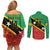 Custom Saint Kitts and Nevis Football Couples Matching Off Shoulder Short Dress and Long Sleeve Button Shirt 2025 Go Sugar Boyz