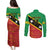 Custom Saint Kitts and Nevis Football Couples Matching Puletasi and Long Sleeve Button Shirt 2025 Go Sugar Boyz