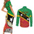 Custom Saint Kitts and Nevis Football Couples Matching Short Sleeve Bodycon Dress and Long Sleeve Button Shirt 2025 Go Sugar Boyz