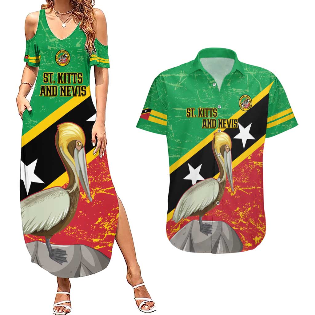 Custom Saint Kitts and Nevis Football Couples Matching Summer Maxi Dress and Hawaiian Shirt 2025 Go Sugar Boyz