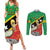 Custom Saint Kitts and Nevis Football Couples Matching Summer Maxi Dress and Long Sleeve Button Shirt 2025 Go Sugar Boyz