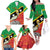 Custom Saint Kitts and Nevis Football Family Matching Off The Shoulder Long Sleeve Dress and Hawaiian Shirt 2025 Go Sugar Boyz