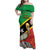 Custom Saint Kitts and Nevis Football Family Matching Off Shoulder Maxi Dress and Hawaiian Shirt 2025 Go Sugar Boyz