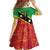 Custom Saint Kitts and Nevis Football Family Matching Off Shoulder Short Dress and Hawaiian Shirt 2025 Go Sugar Boyz