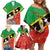 Custom Saint Kitts and Nevis Football Family Matching Off Shoulder Short Dress and Hawaiian Shirt 2025 Go Sugar Boyz