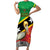 Custom Saint Kitts and Nevis Football Family Matching Short Sleeve Bodycon Dress and Hawaiian Shirt 2025 Go Sugar Boyz