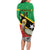 Custom Saint Kitts and Nevis Football Long Sleeve Bodycon Dress 2025 Go Sugar Boyz