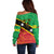 Custom Saint Kitts and Nevis Football Off Shoulder Sweater 2025 Go Sugar Boyz