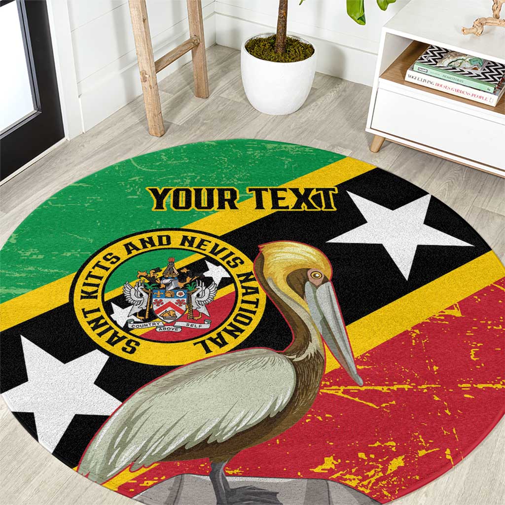 Custom Saint Kitts and Nevis Football Round Carpet 2025 Go Sugar Boyz