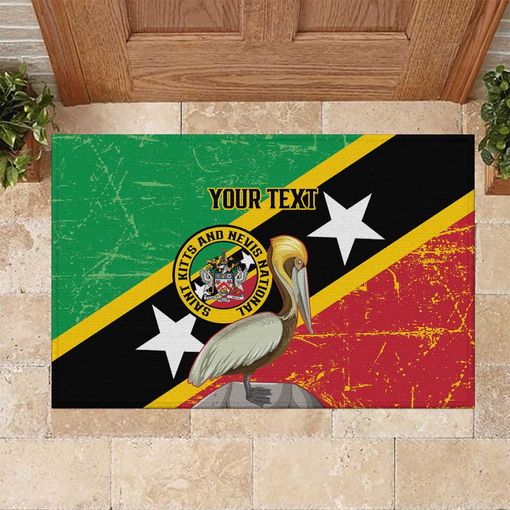 Custom Saint Kitts and Nevis Football Rubber Doormat 2025 Go Sugar Boyz