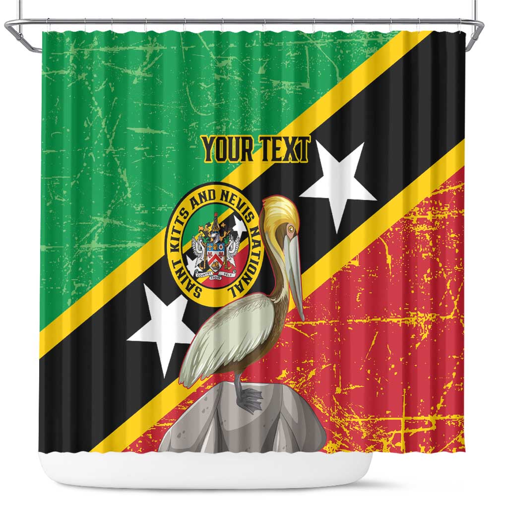 Custom Saint Kitts and Nevis Football Shower Curtain 2025 Go Sugar Boyz