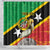 Custom Saint Kitts and Nevis Football Shower Curtain 2025 Go Sugar Boyz