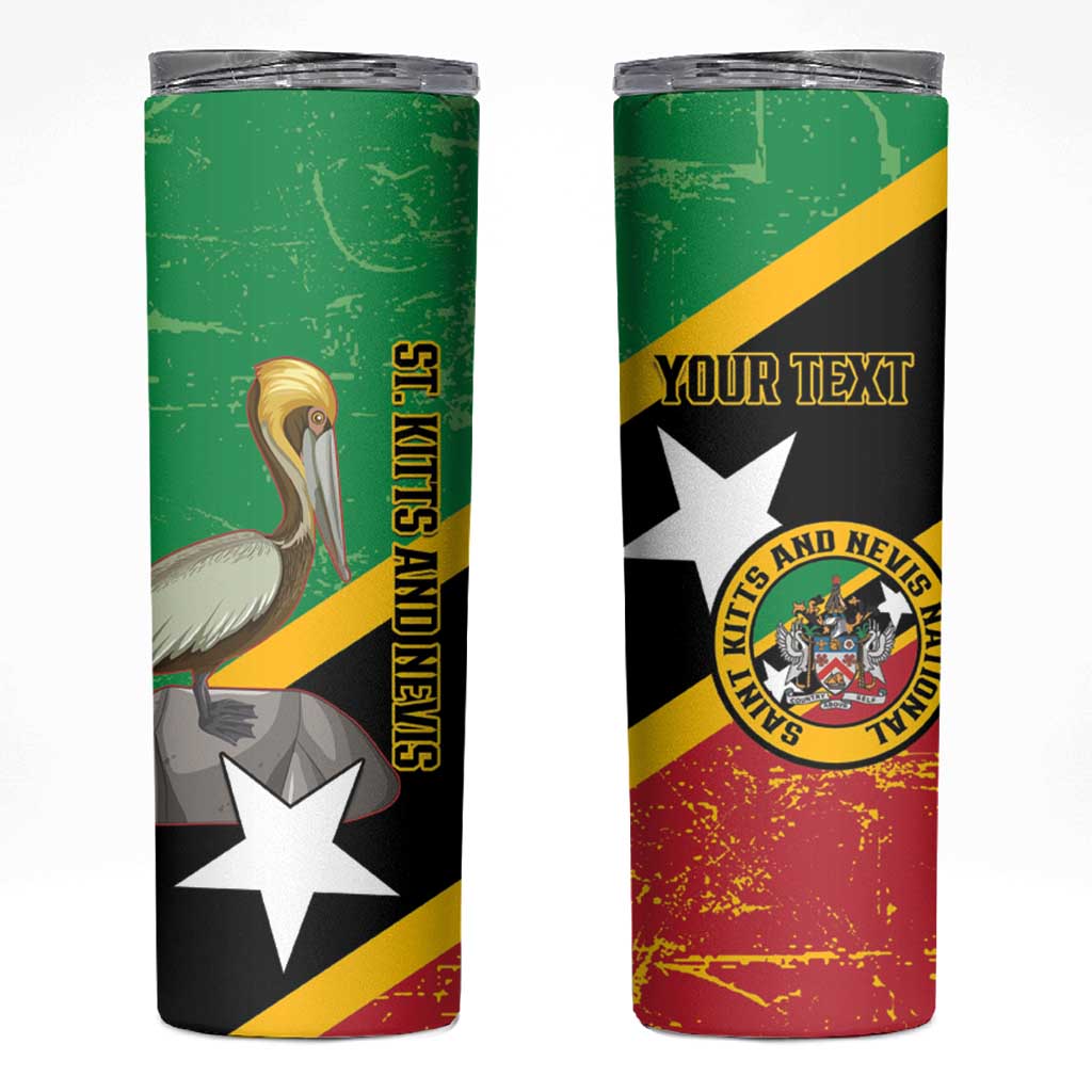 Custom Saint Kitts and Nevis Football Skinny Tumbler 2025 Go Sugar Boyz