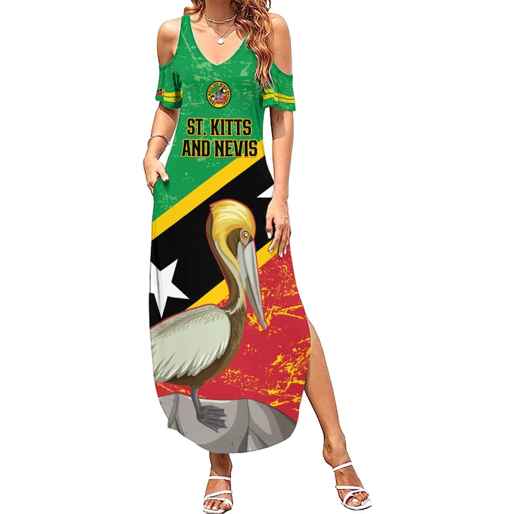 Custom Saint Kitts and Nevis Football Summer Maxi Dress 2025 Go Sugar Boyz